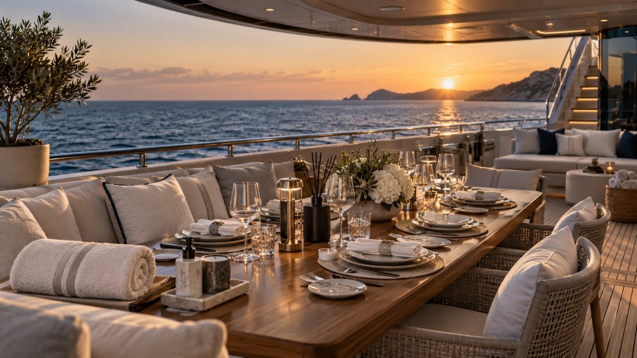 Superyacht textiles: certified towels, robes and bed linen for yachts