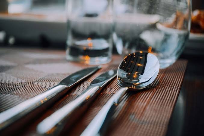 Hotel tabletop glassware and cutlery