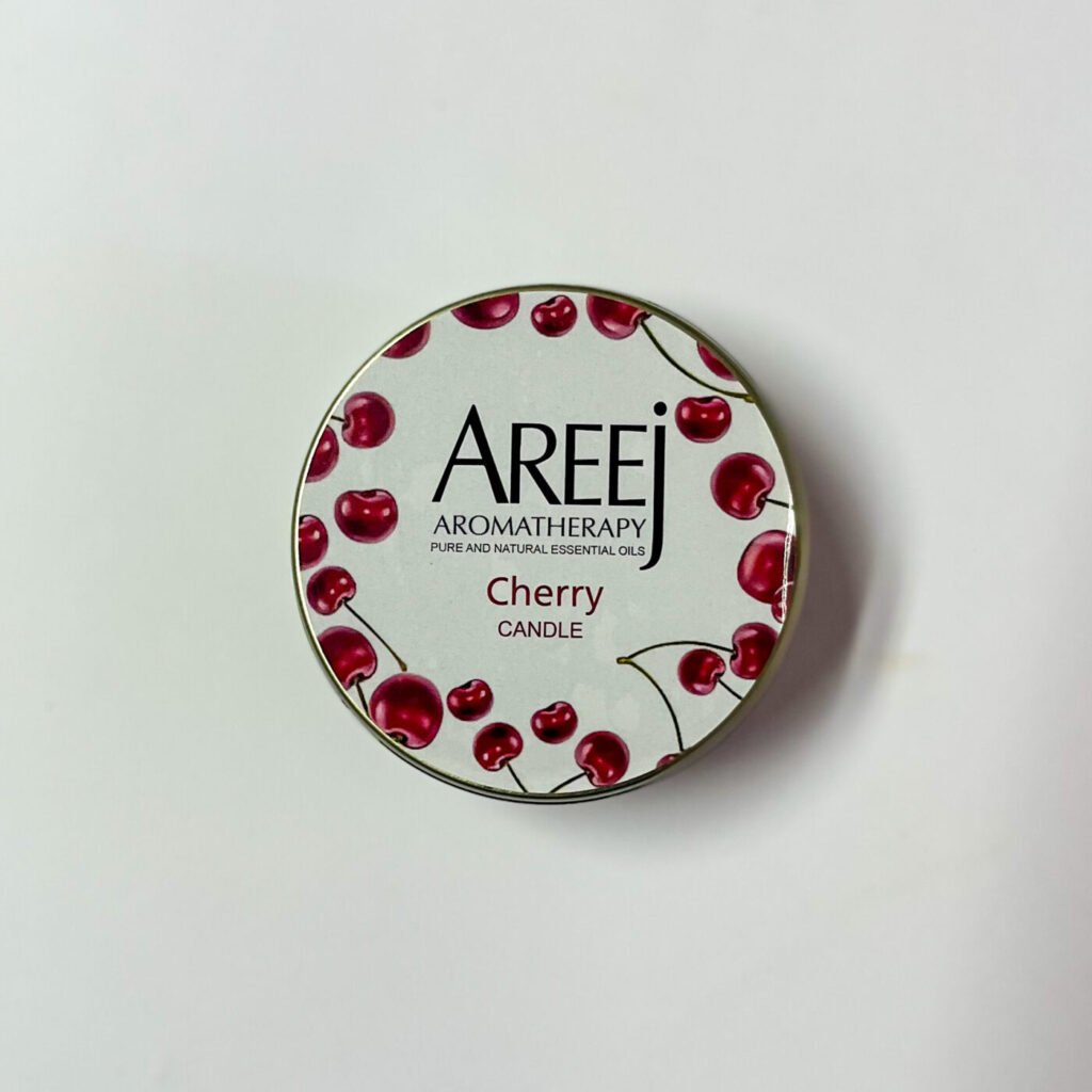 Cherry Scented Candle by Areej Aromatherapy