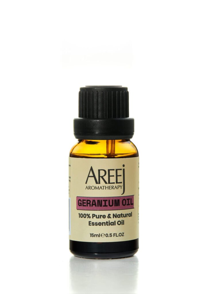 Geranium Essential Oil 15 ml by Areej Aromatherapy