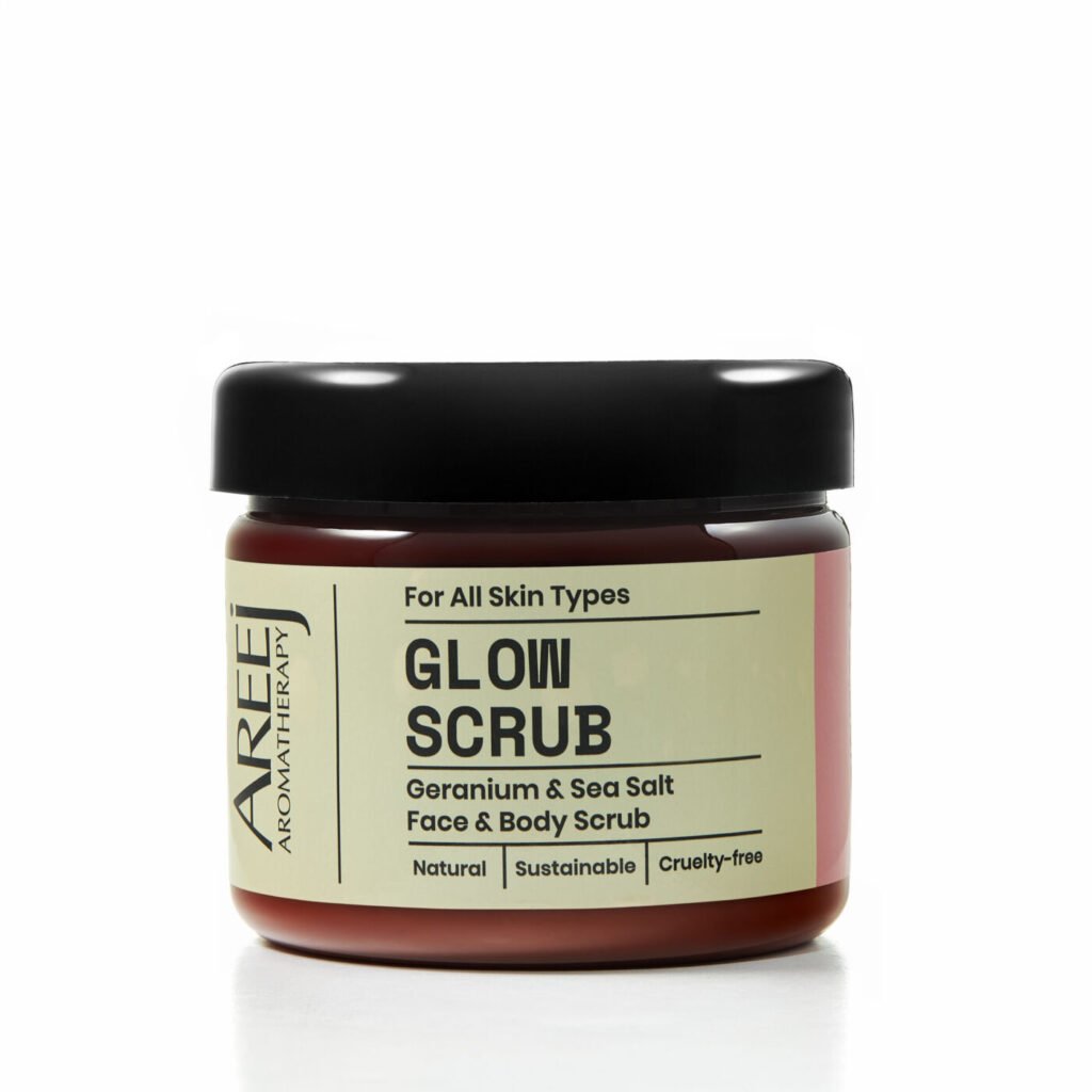 Glow Geranium Scrub 250 g by Areej Aromatherapy