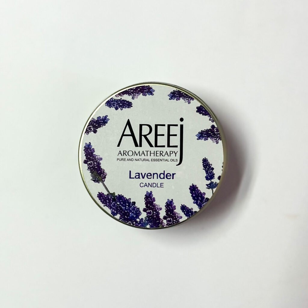 Lavender Scented Candle by Areej Aromatherapy