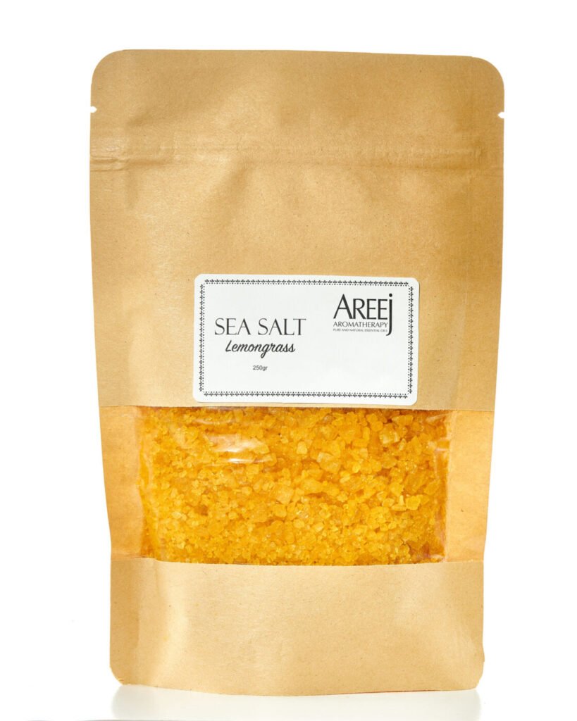 Lemongrass Sea Salt 250 g by Areej Aromatherapy
