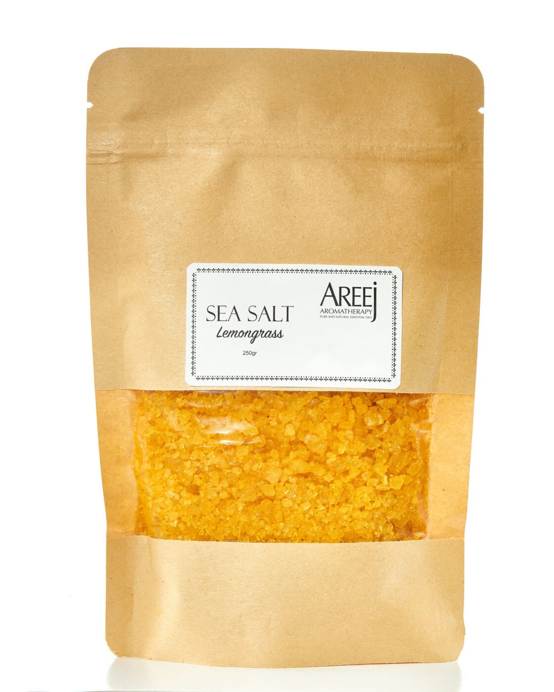 Lemongrass Sea Salt 250 g by Areej Aromatherapy