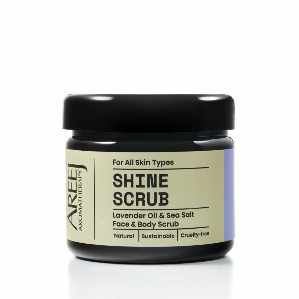 Shine Lavender Scrub 250 g by Areej Aromatherapy
