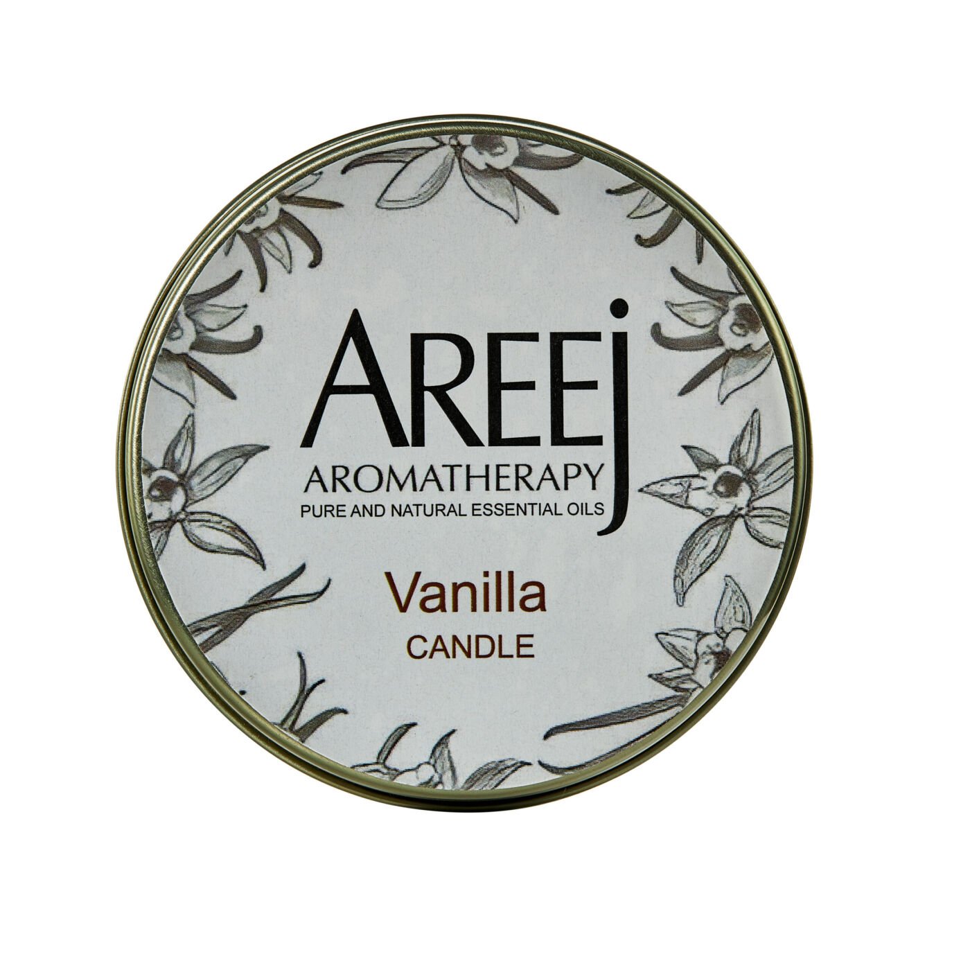 Vanilla Scented Candle by Areej Aromatherapy