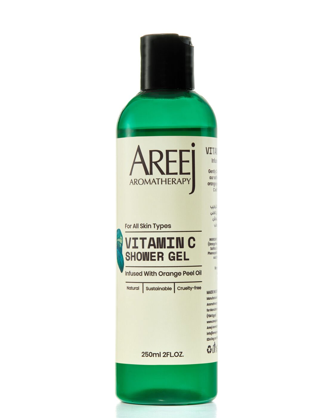 Vitamin C Shower Gel 250 ml by Areej Aromatherapy