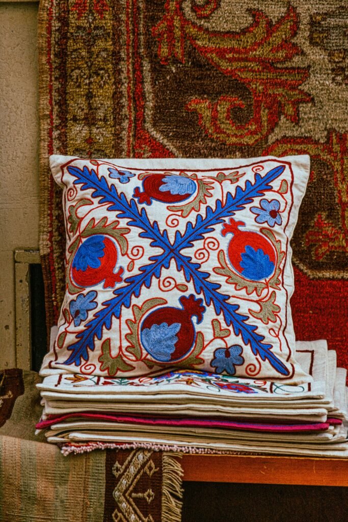 Amsterdam Embroidered Cushion Cover