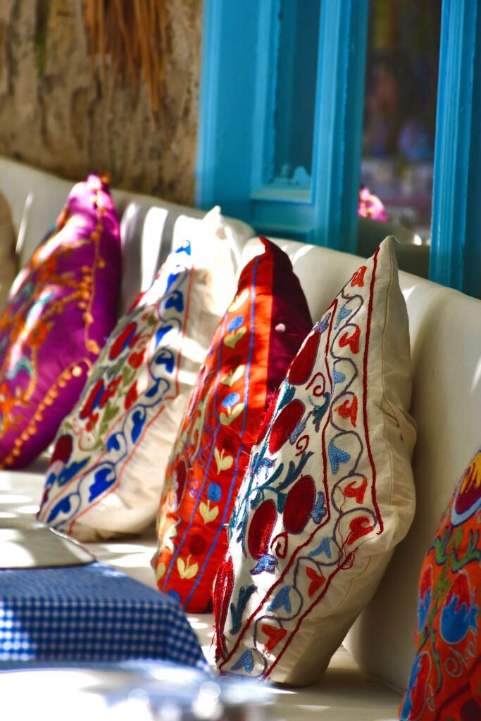 Bali Embroidered Cushion Cover