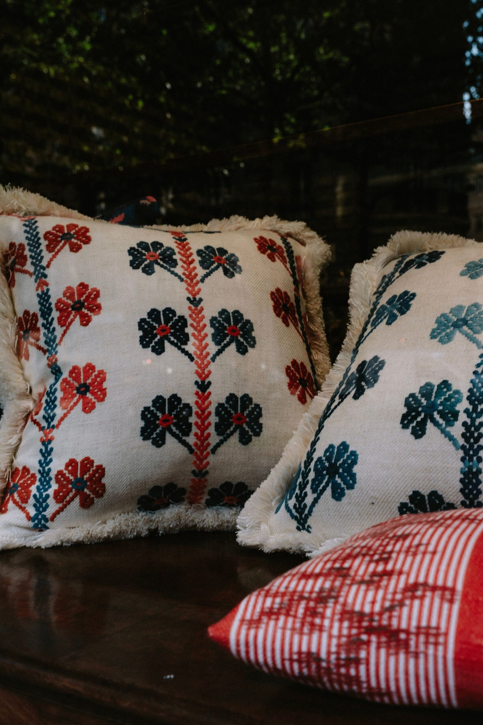 Barcelona Embroidered Cushion Cover