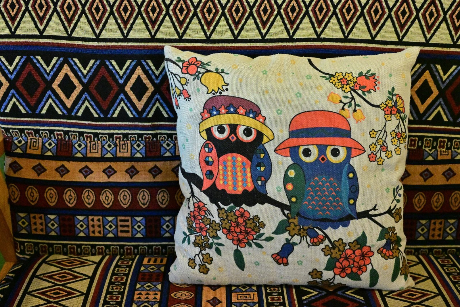 Copenhagen Embroidered Cushion Cover
