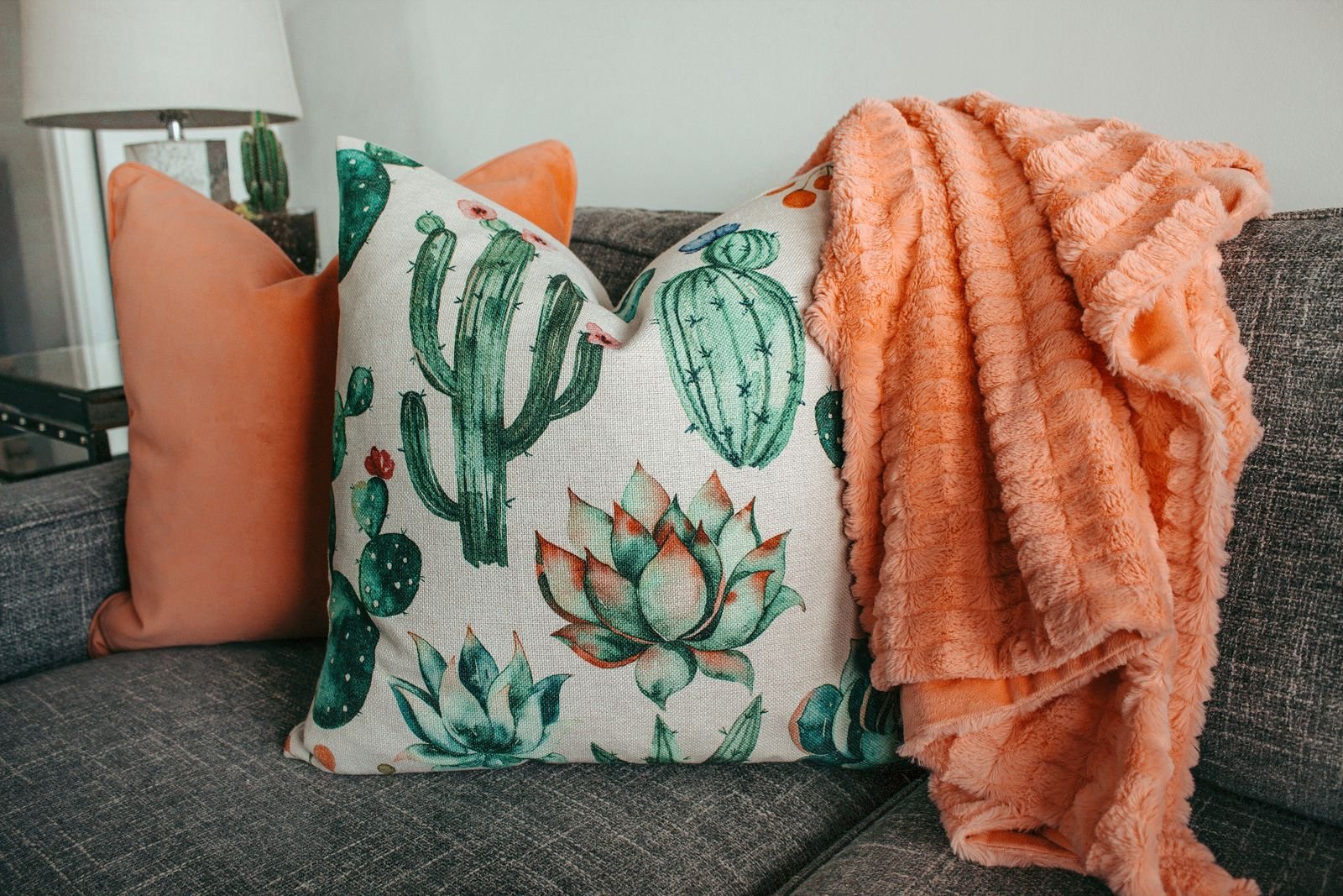 Elegant interior decor with cushions
